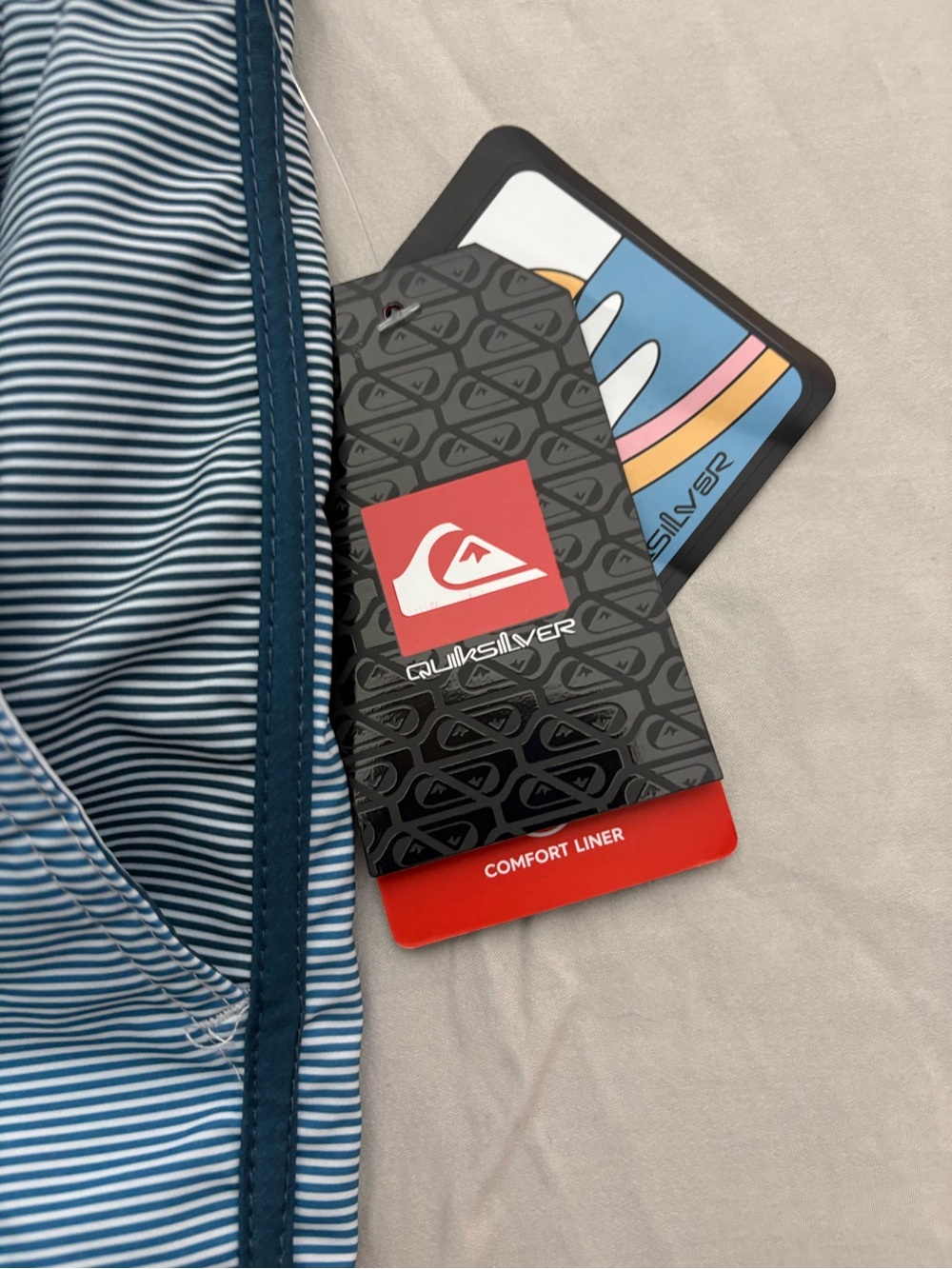 Quiksilver Light and Dark Blue Gradient Swim Trunks - Picture 2 of 6